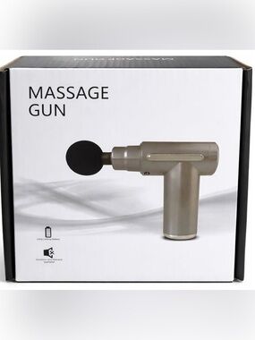 Silver Massage Gun Handheld Percussion Massager NWT